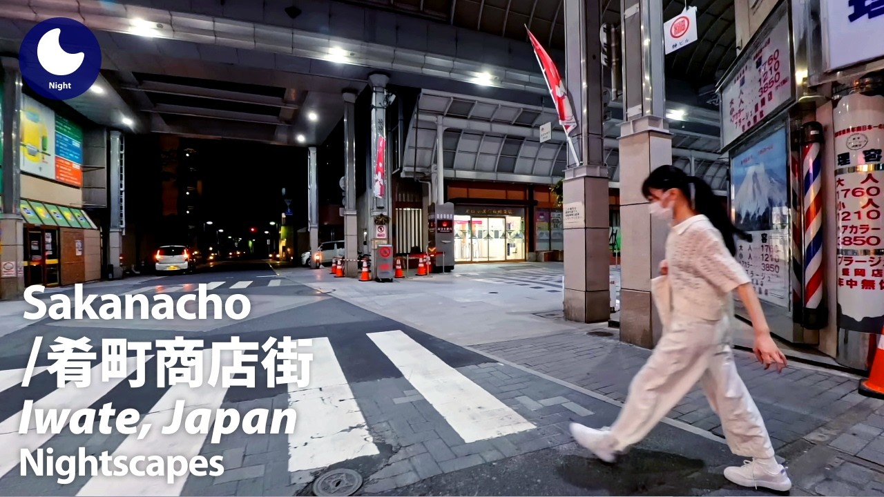 ⁴ᴷ Iwate: Sakanacho Shopping Street (岩手県: 肴町商店街) - Japan Walking Tour (August, 2024)