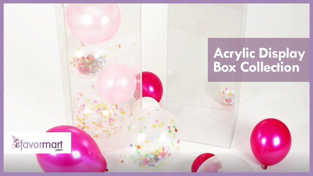 Crystal Clear Acrylic Display Box | Wedding Decoration Ideas | eFavormart.com