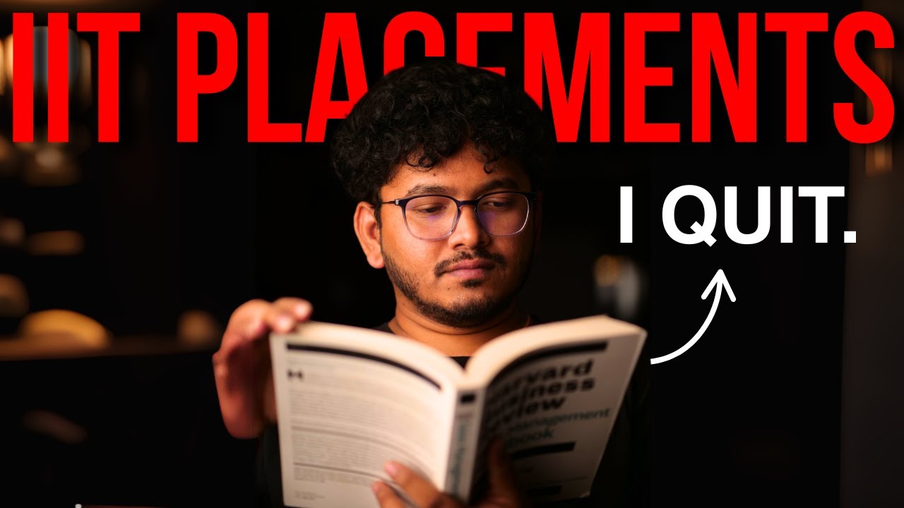 Truth of IIT Placements & Why I quit - Honest Review By Startup Founder