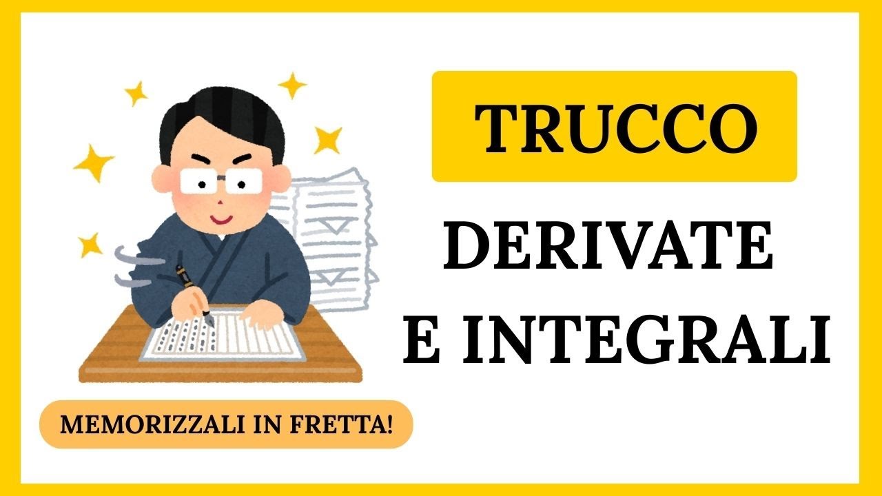 Trucco per memorizzare derivate e integrali trigonometrici in fretta
