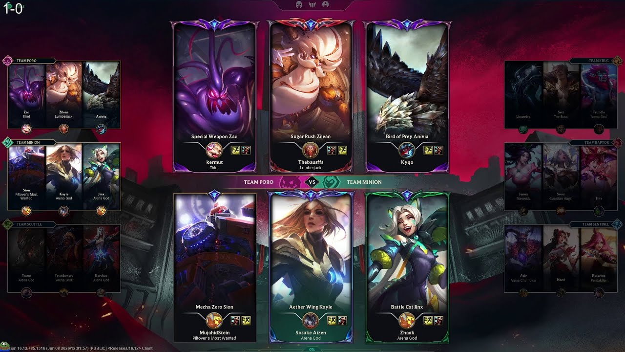 Thebausffs Arena 3x6 Zilean 12/06/2026