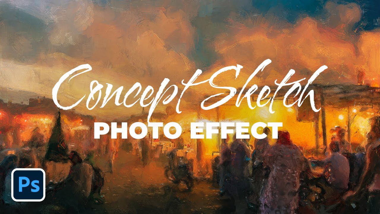 Concept Sketch Photo Effect for Photoshop Tutorial