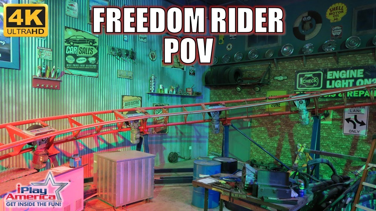 Freedom Rider POV (4K 60FPS), iPlay America SBF Visa Spinning Coaster | Non-Copyright