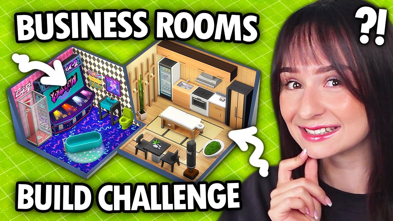 Every room is a RANDOM BUSINESS build challenge in The Sims 4