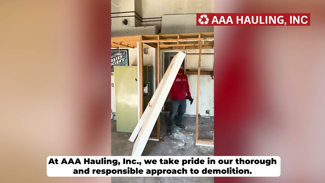 Hassle free Light Demolition Services by AAA Hauling