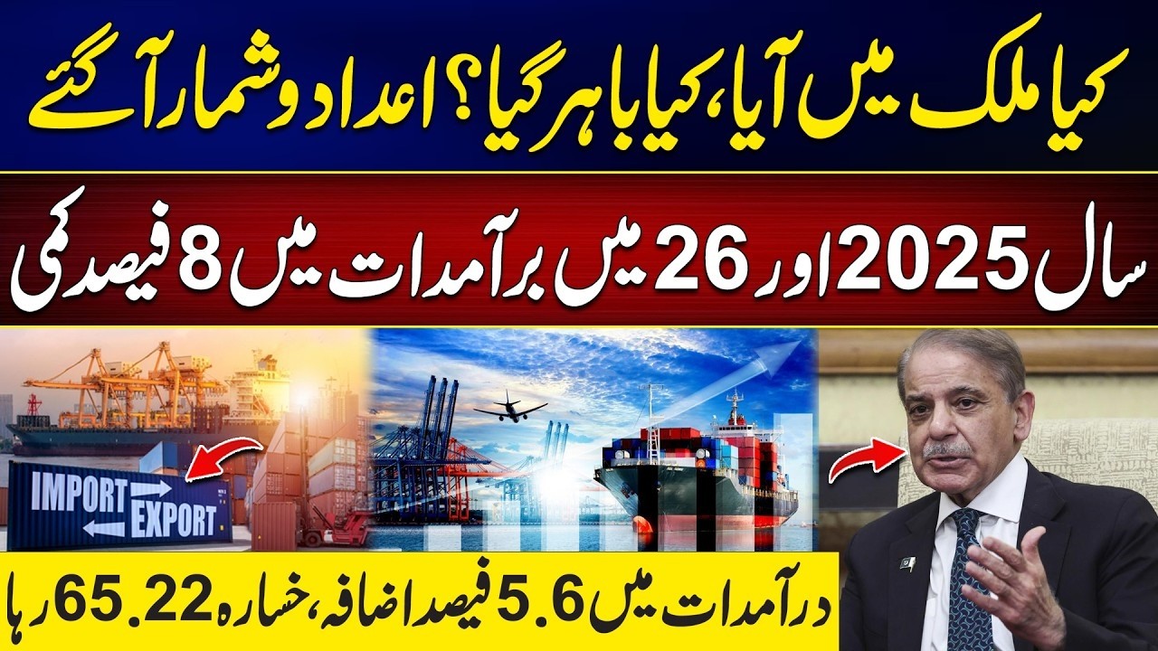 Pakistan's Import vs Export Report (2025-26) - Latest Updates - 24 News HD