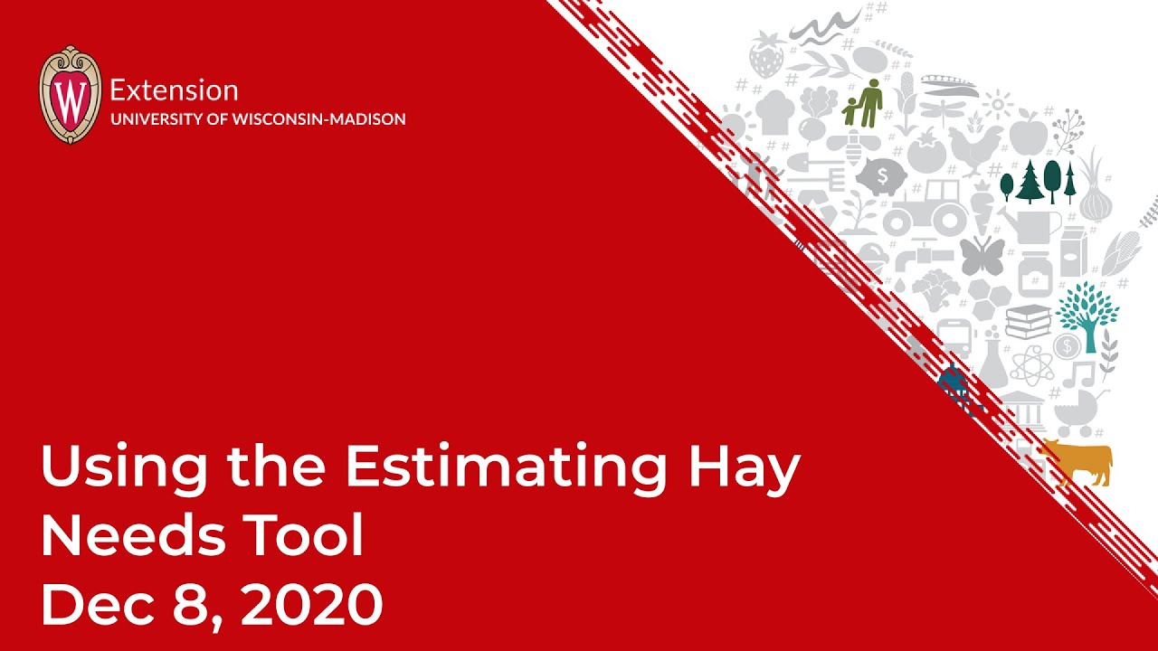 Using the Estimating Hay Needs Tool