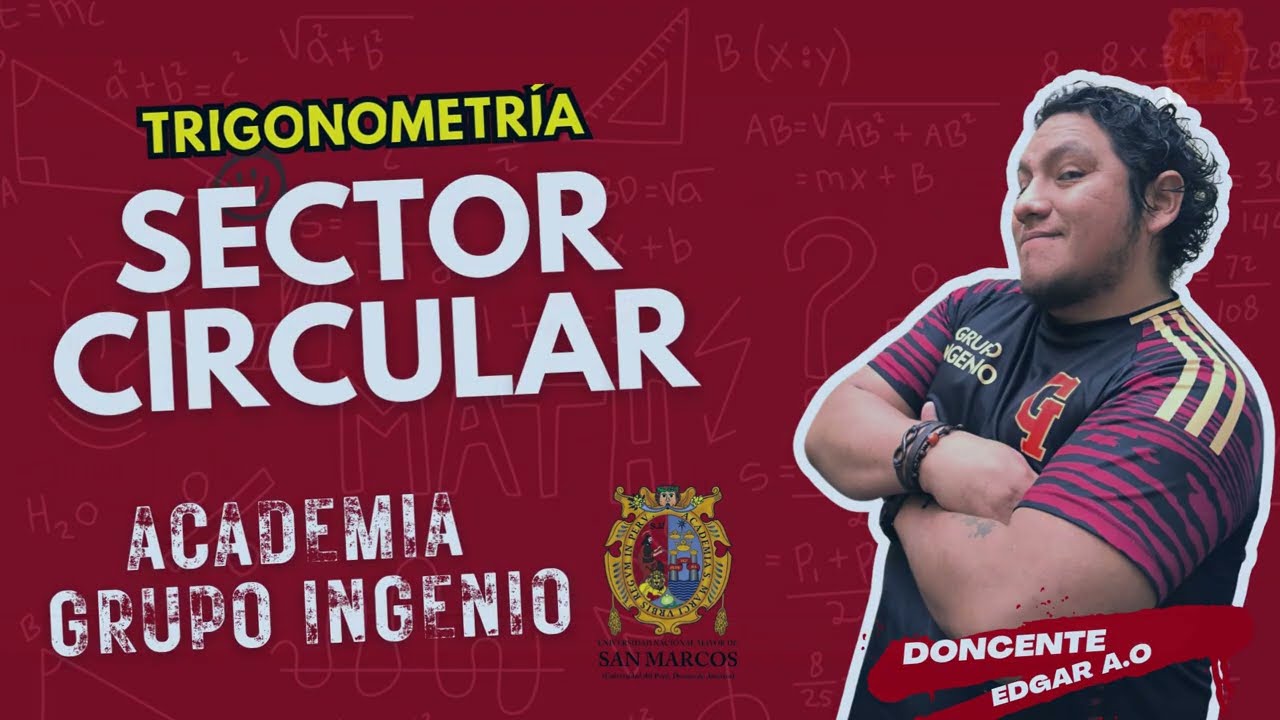 Trigonometría en acción 🎯 Área del sector circular paso a paso