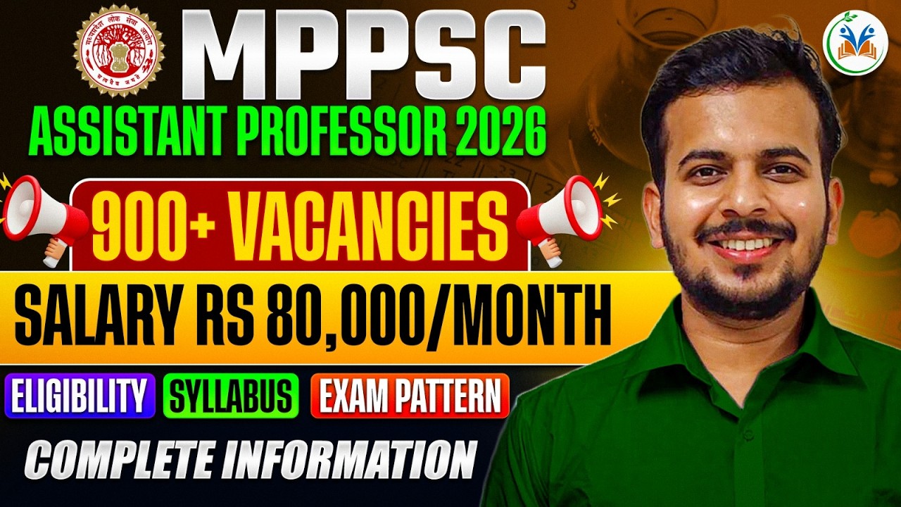 MPPSC Assistant Professor Vacancy 2026 | MP Assistant Professor Syllabus, Exam Pattern & Eligibility
