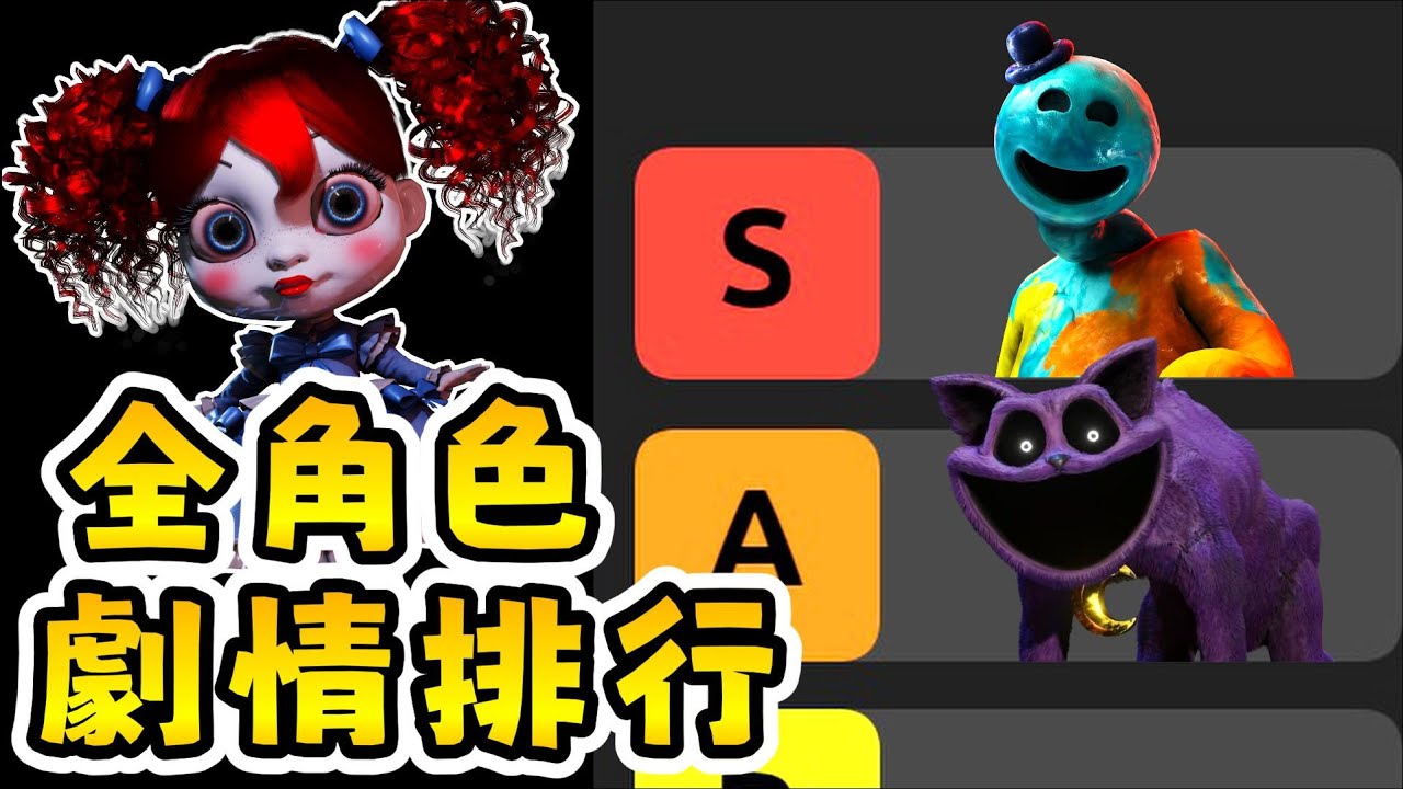 【Poppy Playtime】👆🏻🧐📊這角色劇情排名！你們同意嗎？|【全字幕】#poppy #波比的遊戲時間