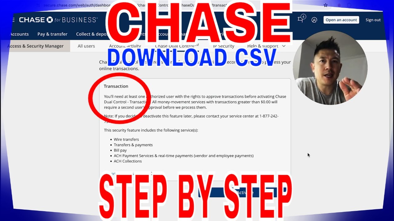 ✅ Как загрузить таблицу Excel с историей транзакций Chase 🔴