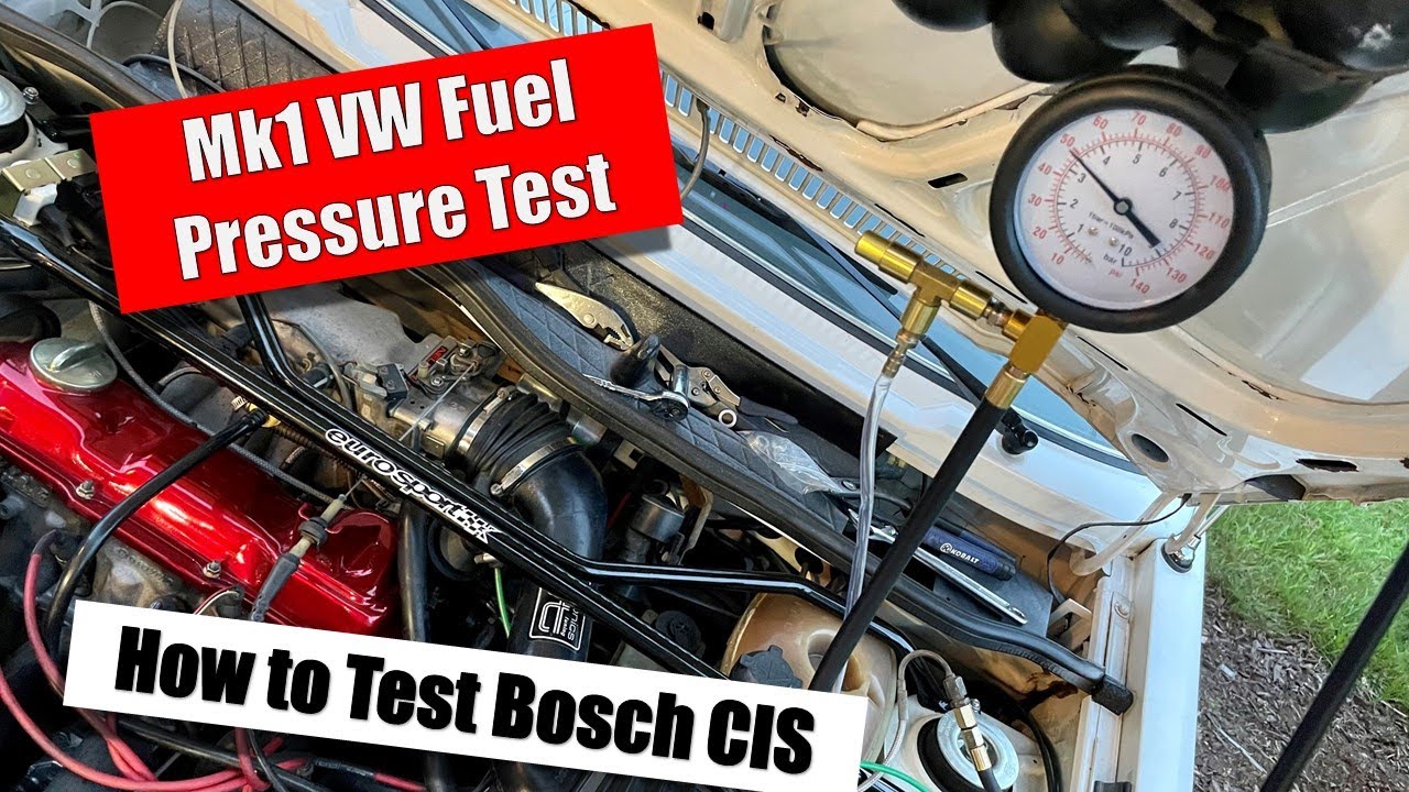 Mk1 VW Bosch CIS Тест давления топлива