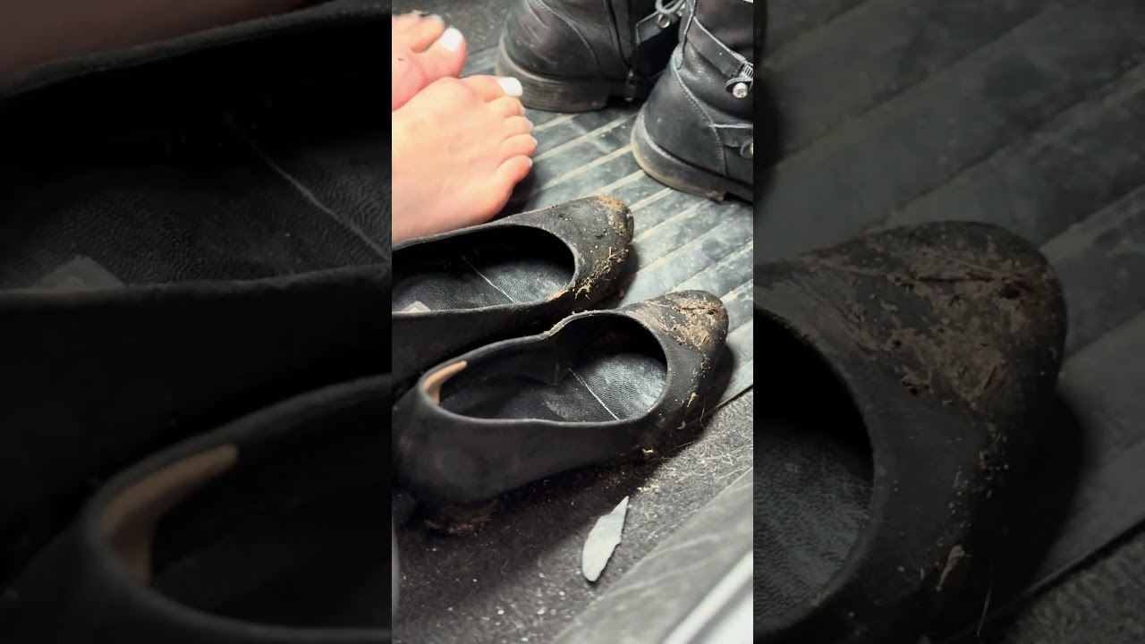 HIGH HEELS || Stepping Through Mud with Dirty Soles
