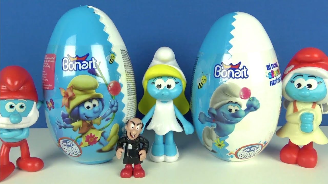 Şirinler dev sürpriz yumurta Şirin Ana Şirin Babanın ve Şirinenin sürpriz kutusunu Gargamel kaçırdı