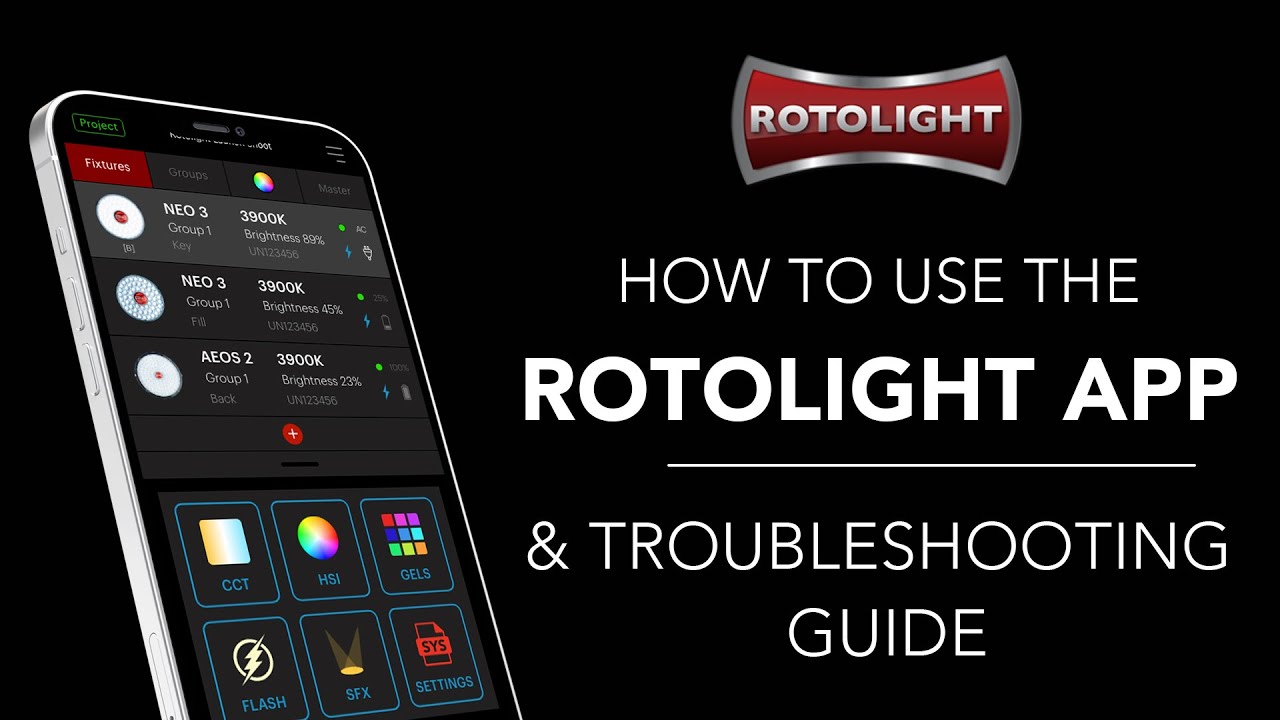 How To Connect the Rotolight App to your NEO 3 or AEOS 2 after installing Software Version 2.0