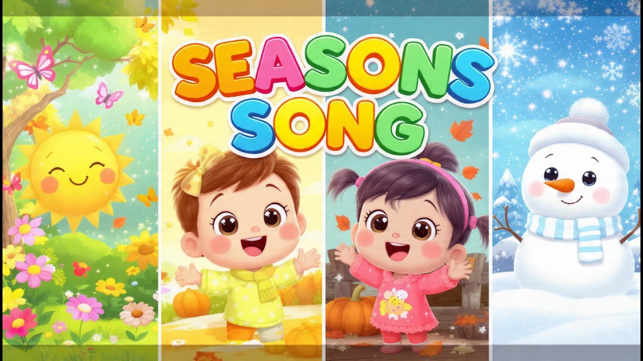 Seasons Song for Kids | Learn Spring Summer Autumn Winter | Koko Toon