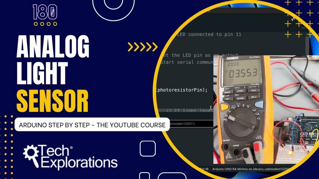 [180] Arduino Getting Started: Analog Light Sensor