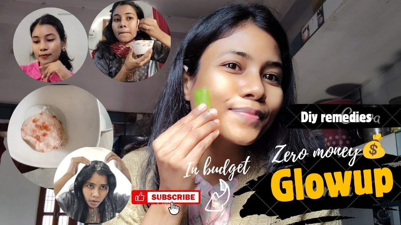 Zero money 🤑💰 glow up routine ✨🪞🪷!!! Teenager friendly! Diy remedies 🌿.