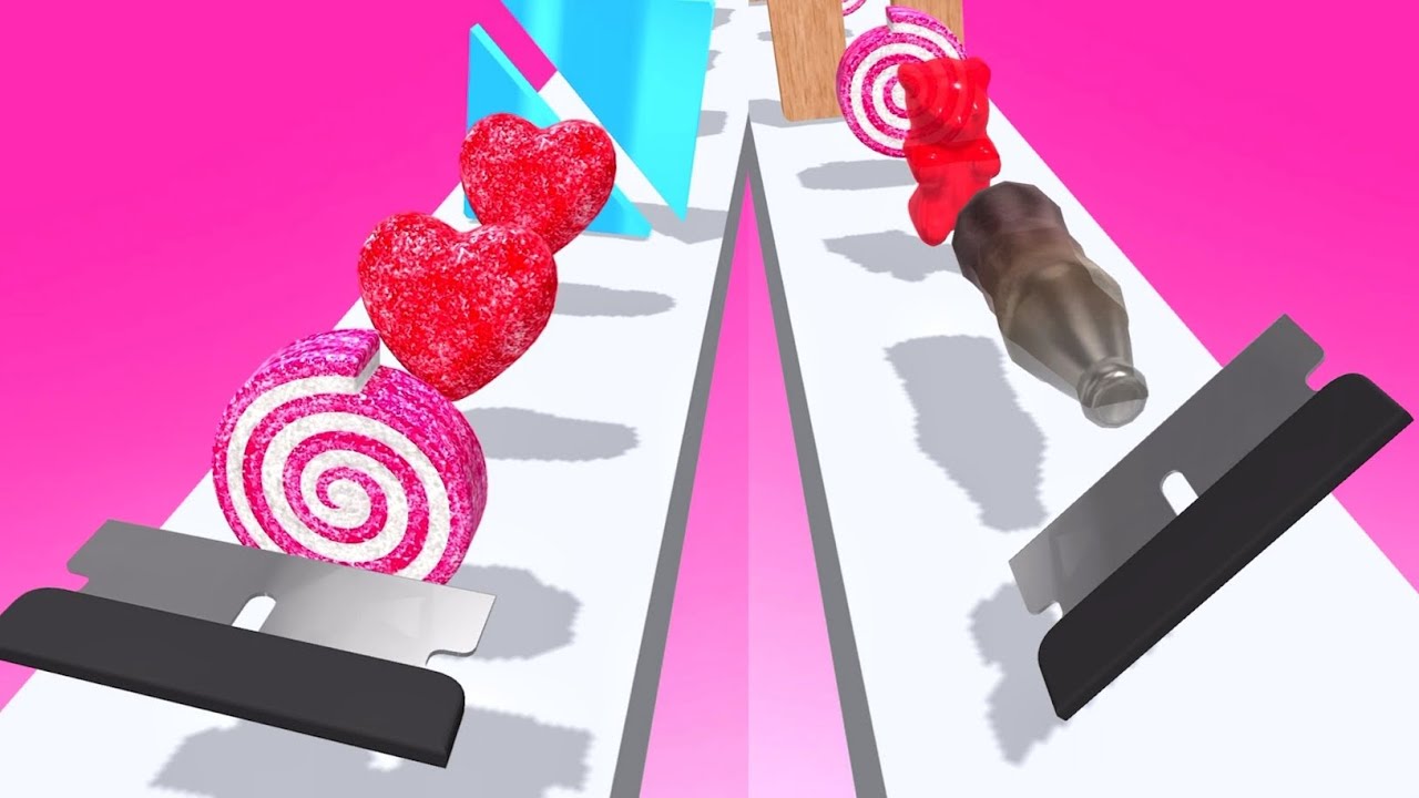 Slicer Runner Game! Satisfying and relaxing video