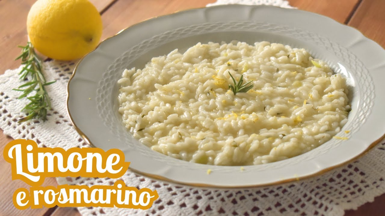 Risotto al limone e rosmarino