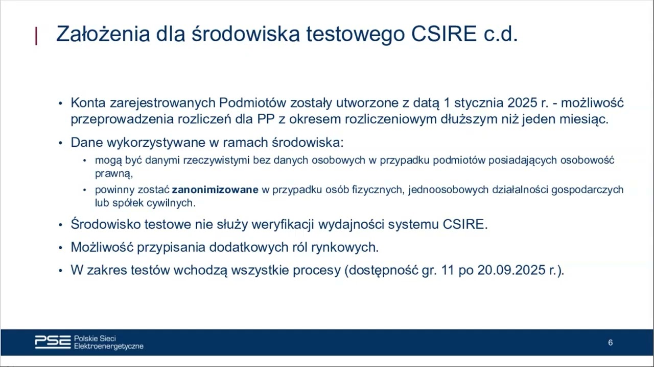 Środowisko testowe CSIRE - spotkanie informacyjne