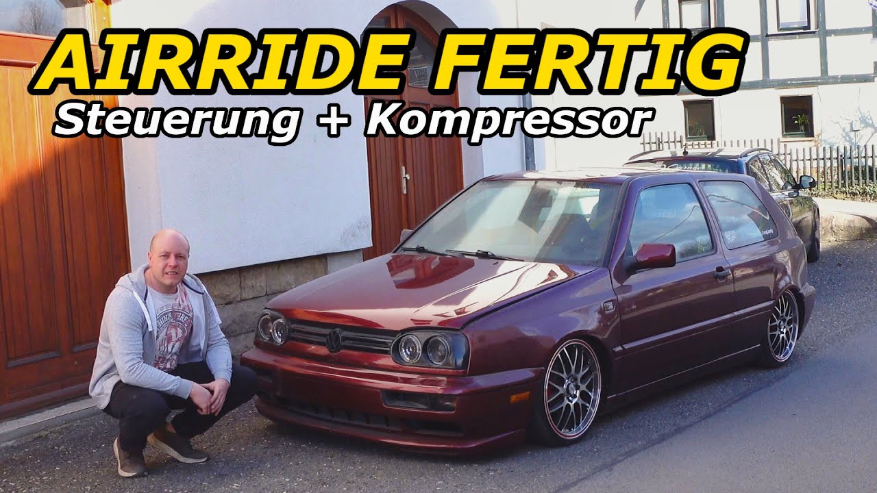 Airride Steuerung und Kompressor für den Golf 3 sind da, wie geil ist das denn