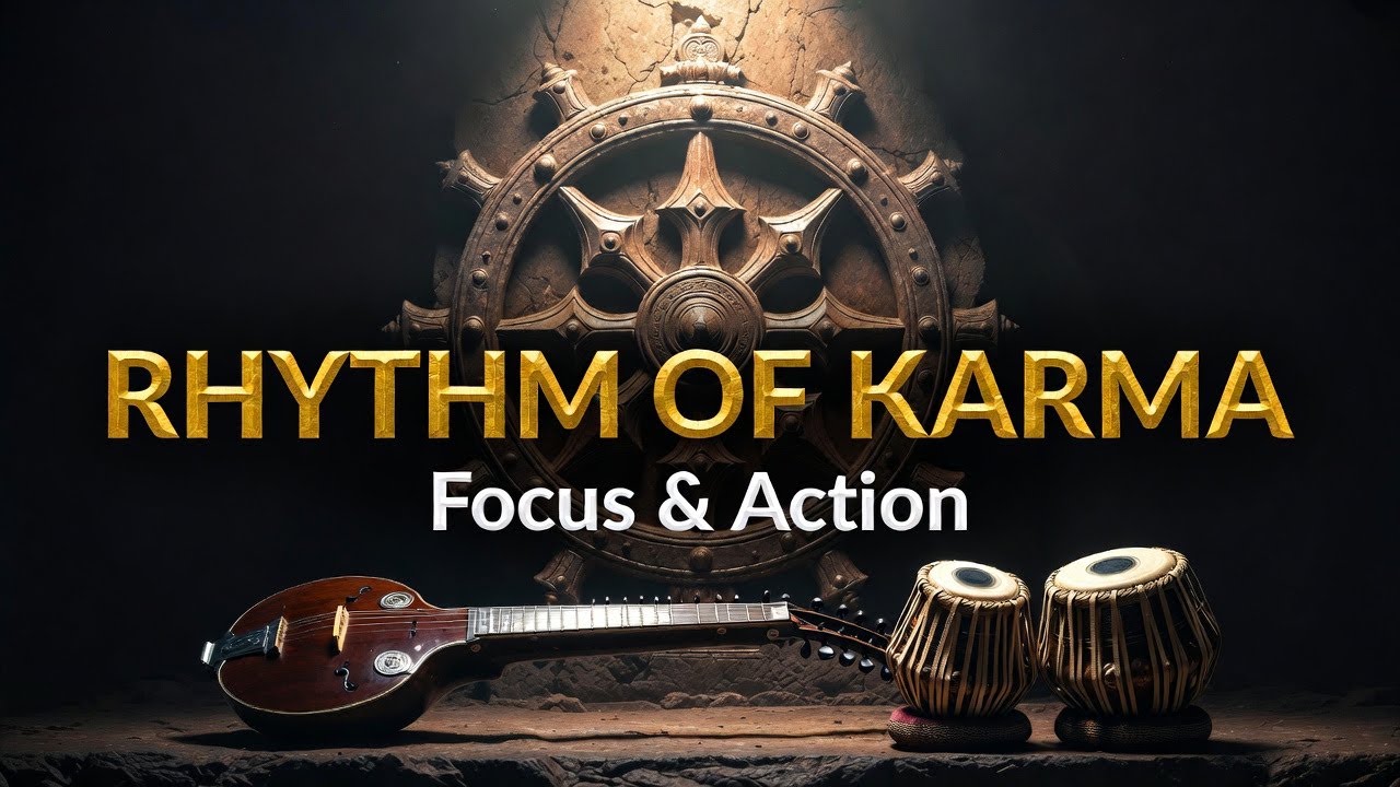 The Eternal Rhythm of Karma – Driving Tabla & Sarod | Focus & Righteous Action