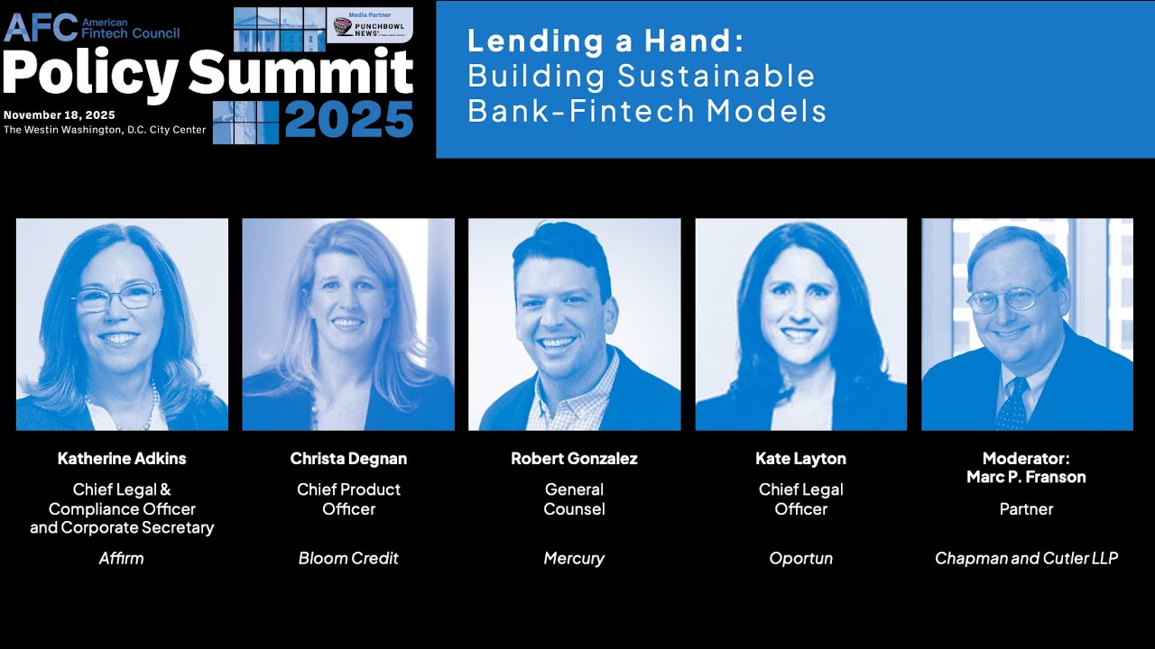 AFC Policy Summit 2025 | Lending a Hand: Building Sustainable Bank-Fintech Models