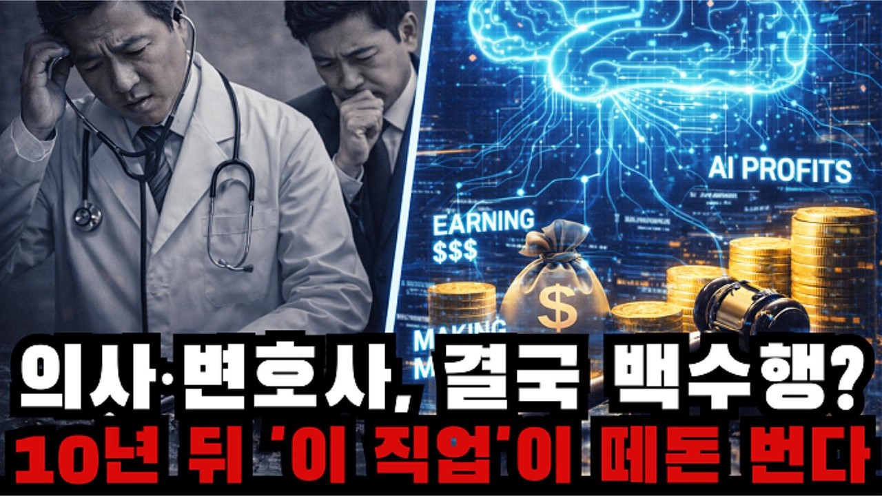 AI 시대, 의사 변호사 사라진다? 10년 뒤 연봉 10억 받을 한국의 '신직업' 공개