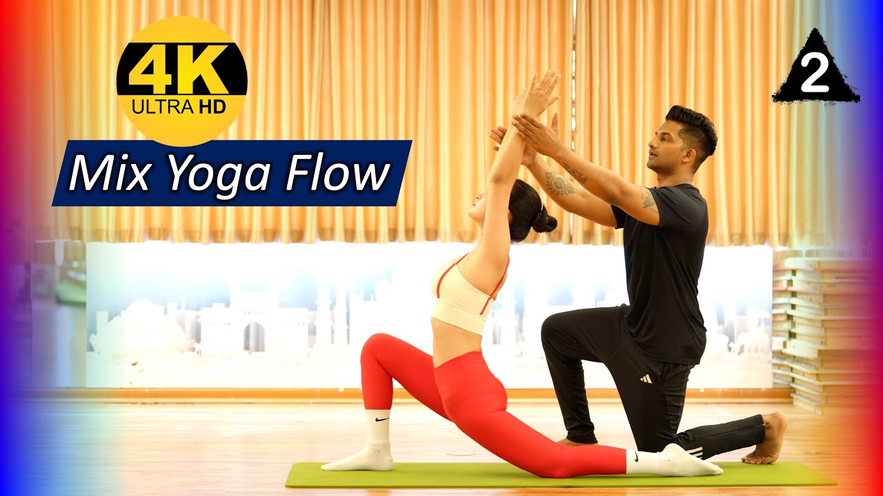 Mix Yoga Flow |1 Month Yoga for Flexibility and Strength | Beginners to Intermediate yoga.