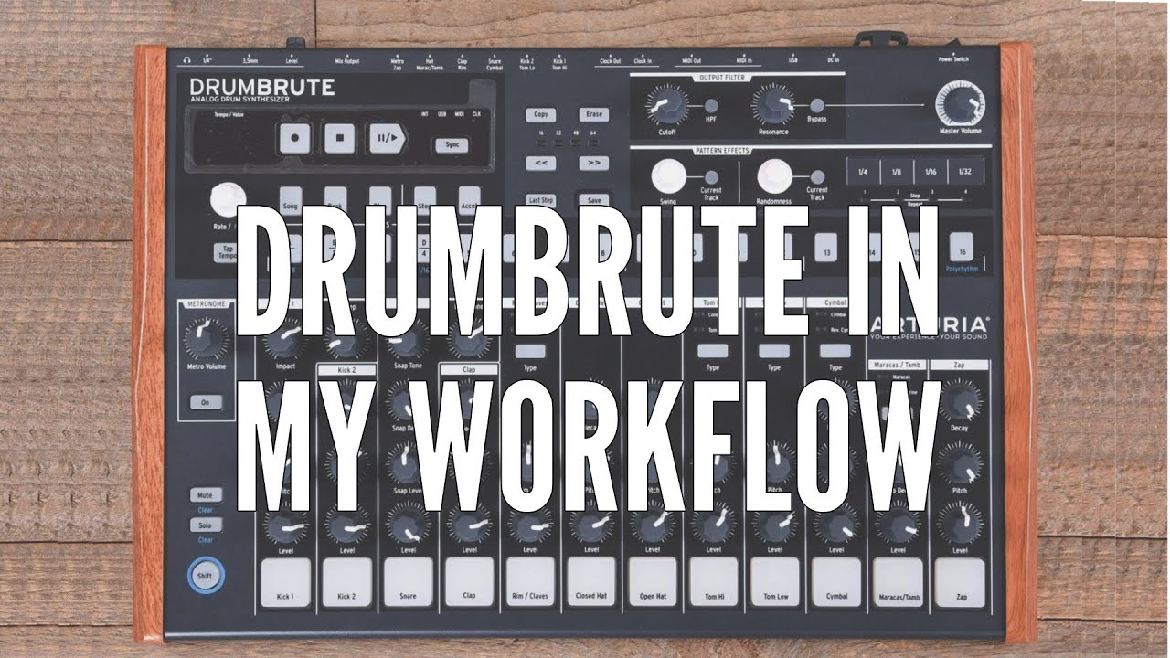 Writing a new track with the Arturia Drumbrute.