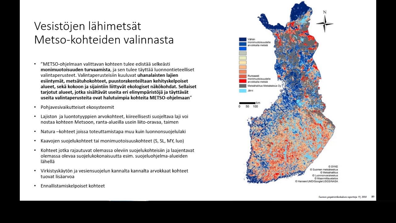 METSO-suojelu vesistöjen lähimetsissä