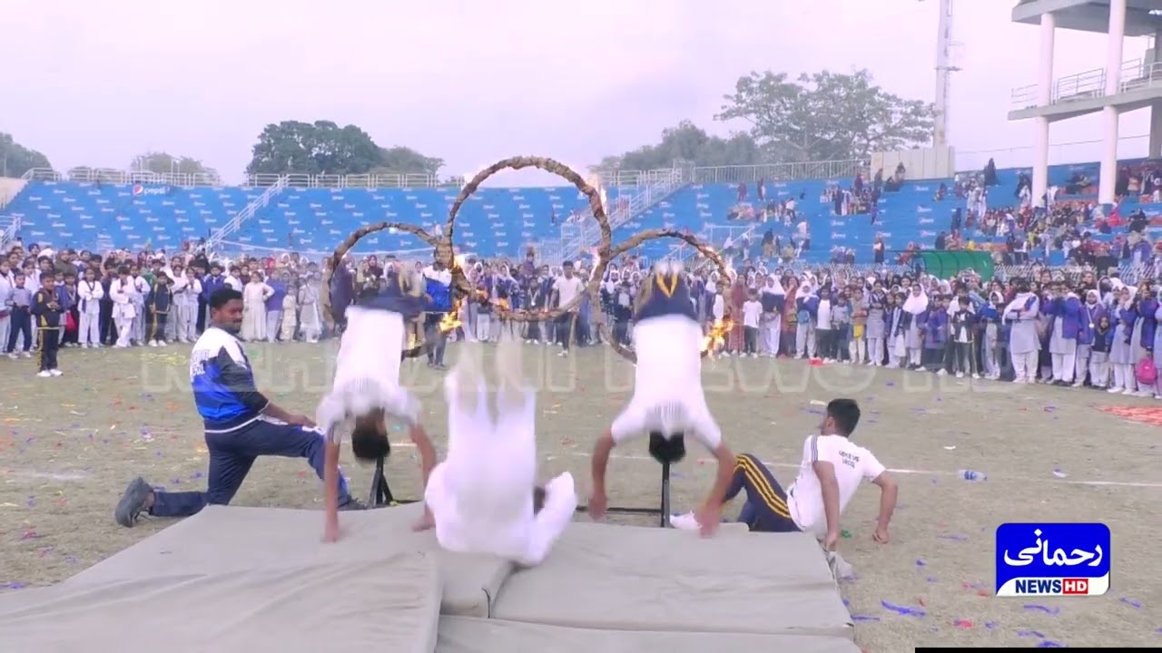 Fire Ring Jump Science Base School Sports Gala 2023