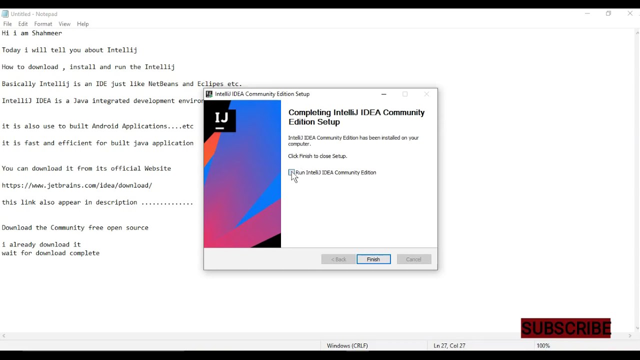 How to download and install the intellij IDE 2019