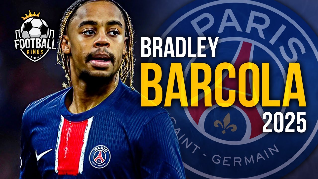 Bradley Barcola 2025 - Brilliant Skills, Assists & Goals | HD