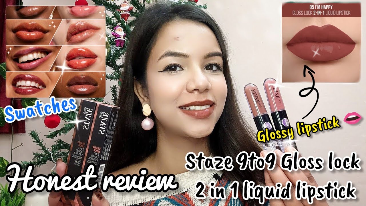 Staze Gloss Lock 2 in 1 Honest Review👄/Best Dupe of Kiko Milano Staze9to9 Lipstick+Gloss