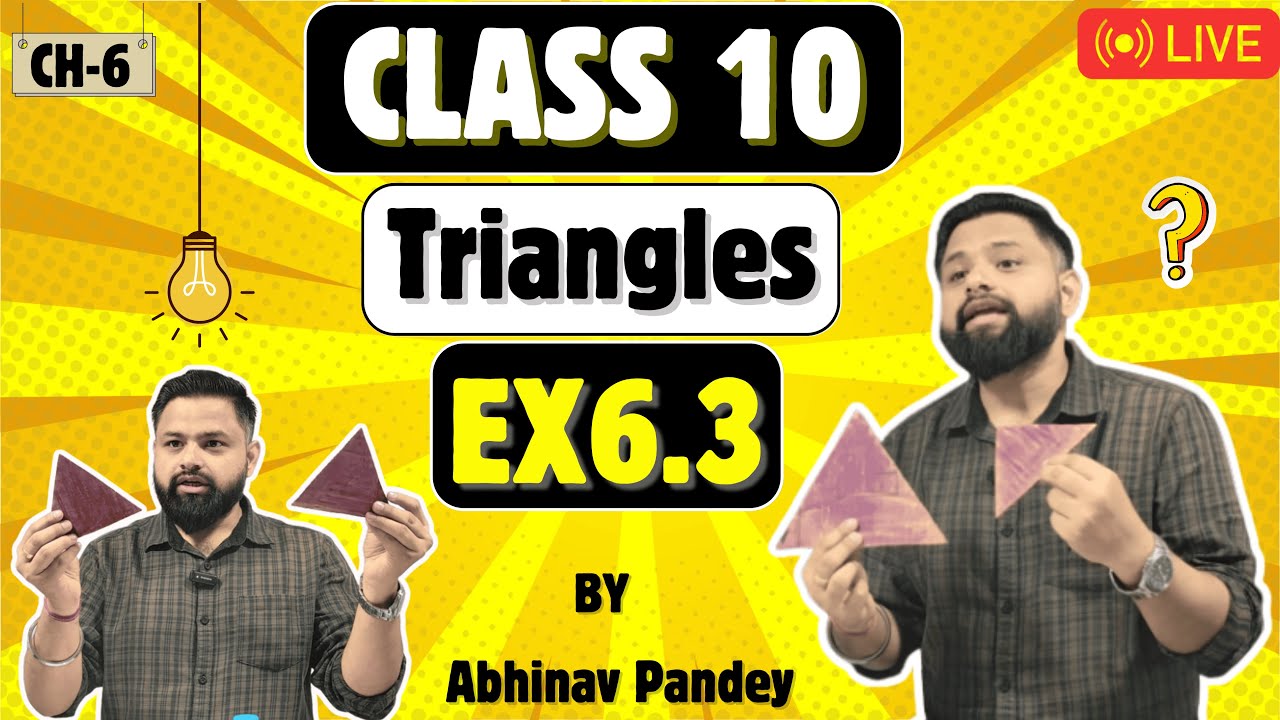 Class 10 maths Chapter 6 Triangles | BPT | Live class 10 maths by Abhinav pandey