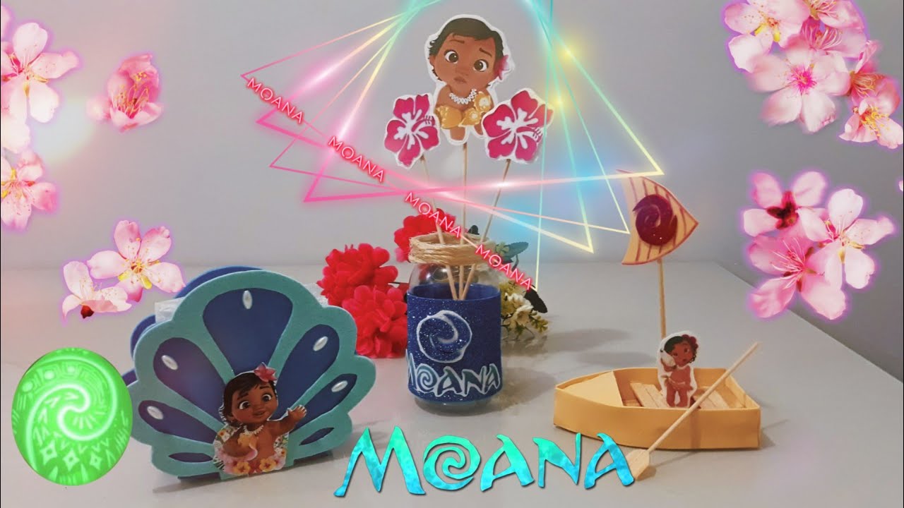 DIY- 3 IDEIAS MARAVILHOSAS MOANA BABY.