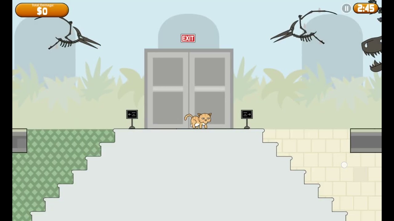 Destroying stuff in clumsy cat! 