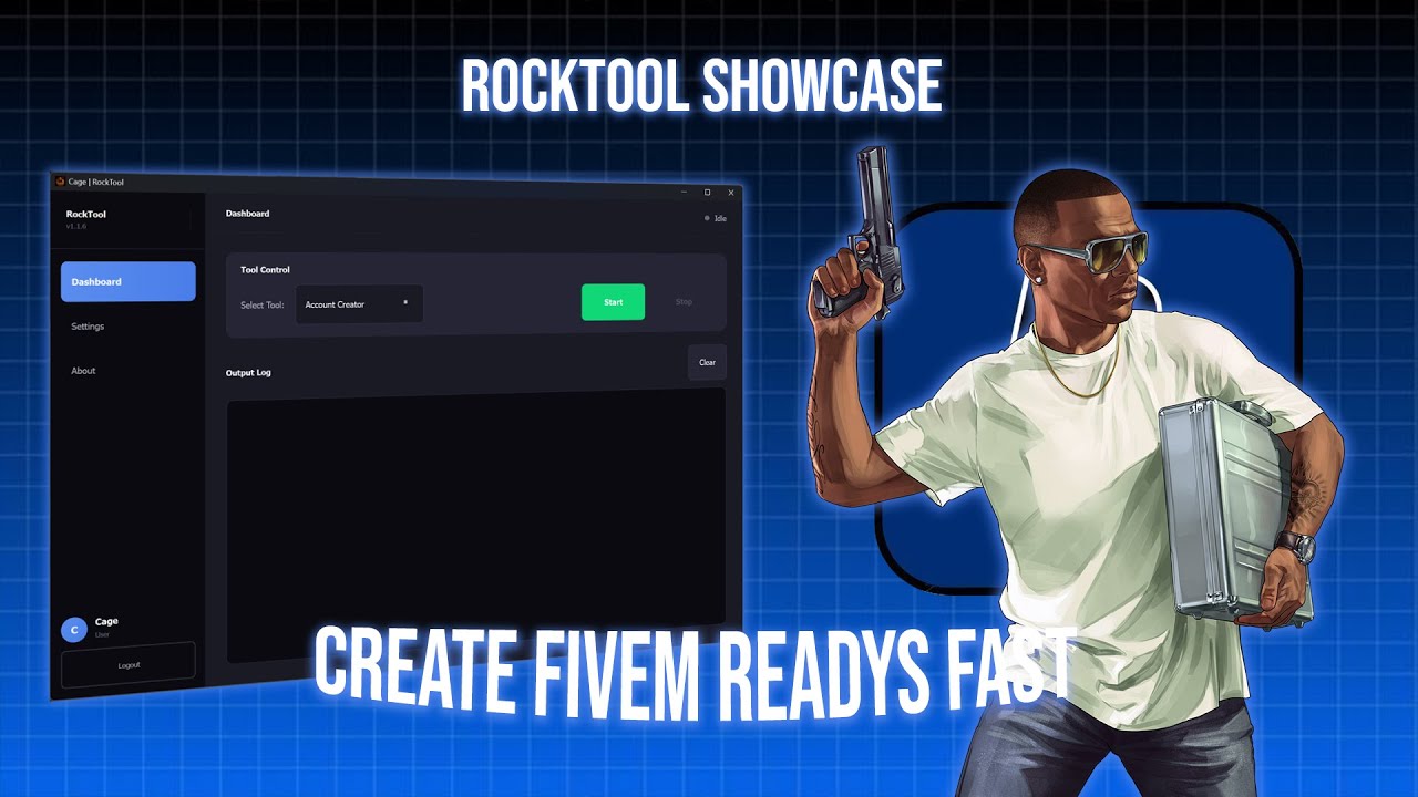 Create your own FiveM Readys Fast! | Rockstar Account Creation Tool | Cage Service