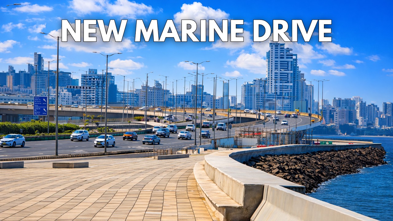 This Looks Like Dubai 😲🇮🇳 | New Mumbai Coastal Road Promenade Walk in 4K