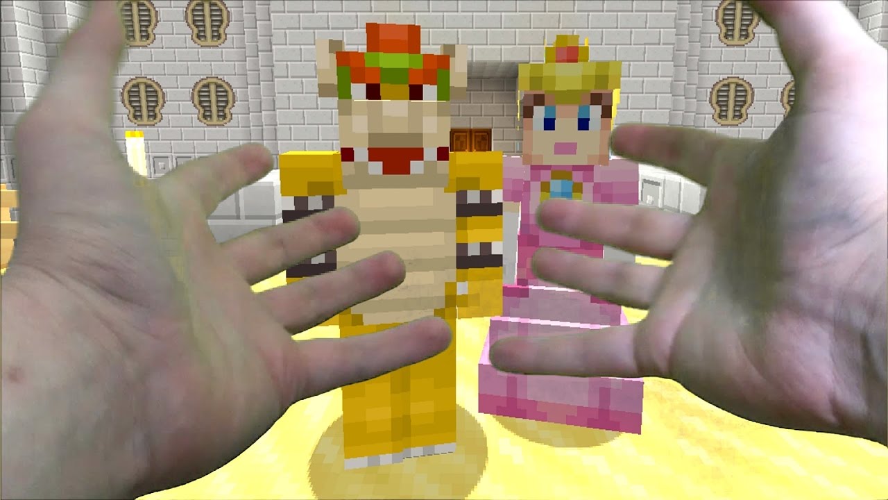 REALISTIC MINECRAFT - BOWSER KIDNAPS PEACH! - Super Mario Wii U