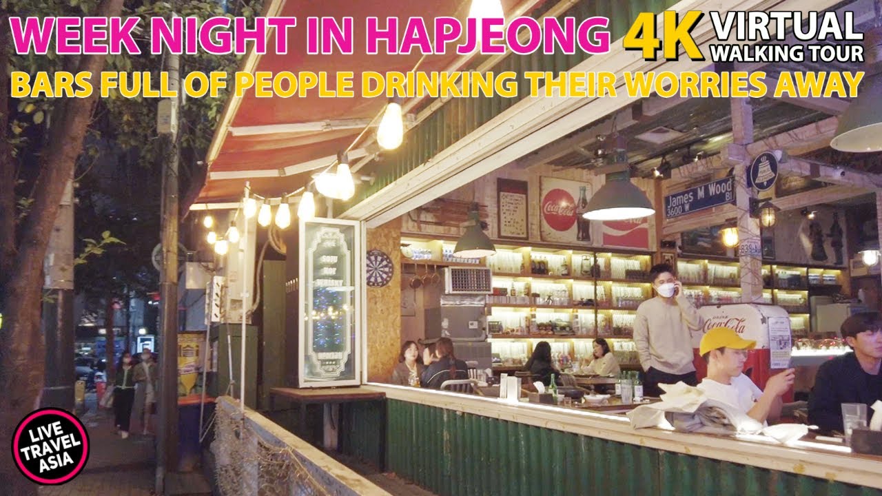 4K Seoul Walking Tour - Hapjeong Sangsu Hongdae Nightlife