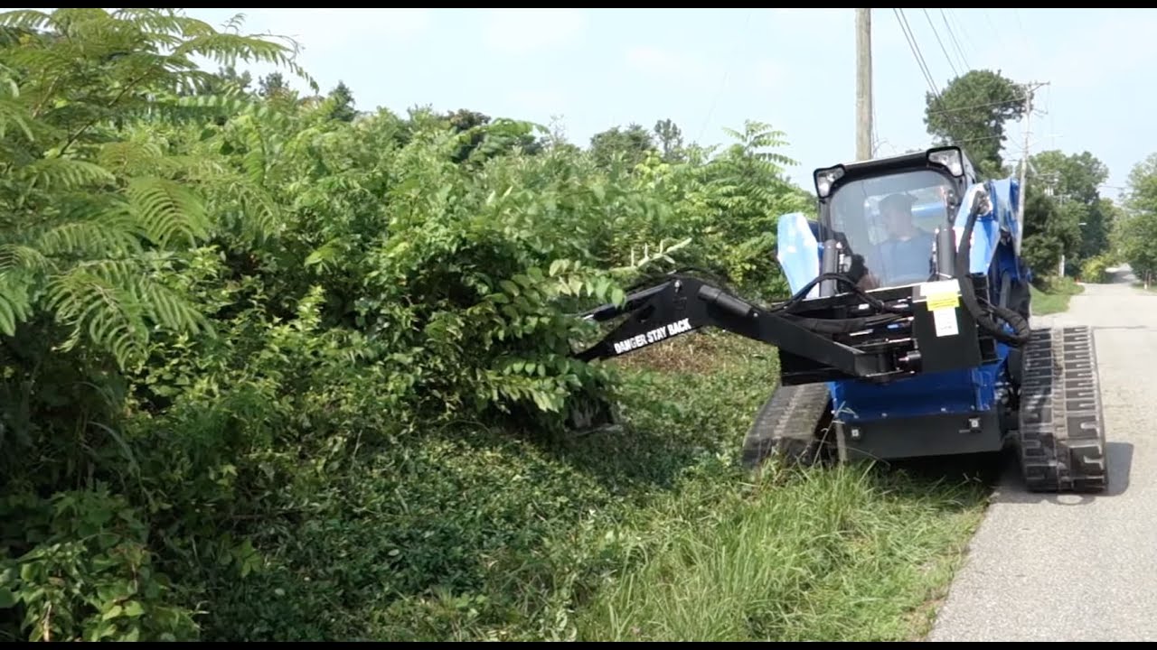 Skid Steer Swing Arm Brush Cutter from Blue Diamond