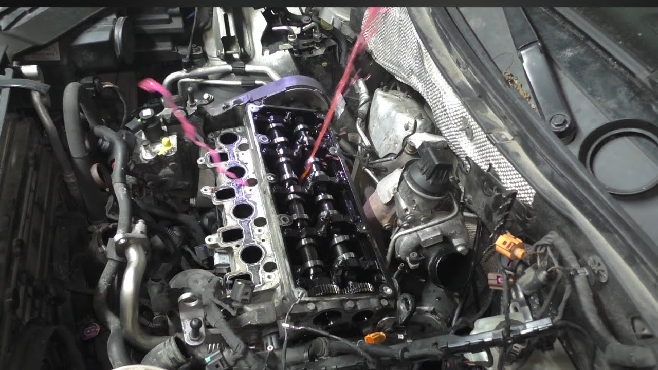 Снятие ГБЦ. Фольксваген Тигуан 2.0 CBA дизель. 