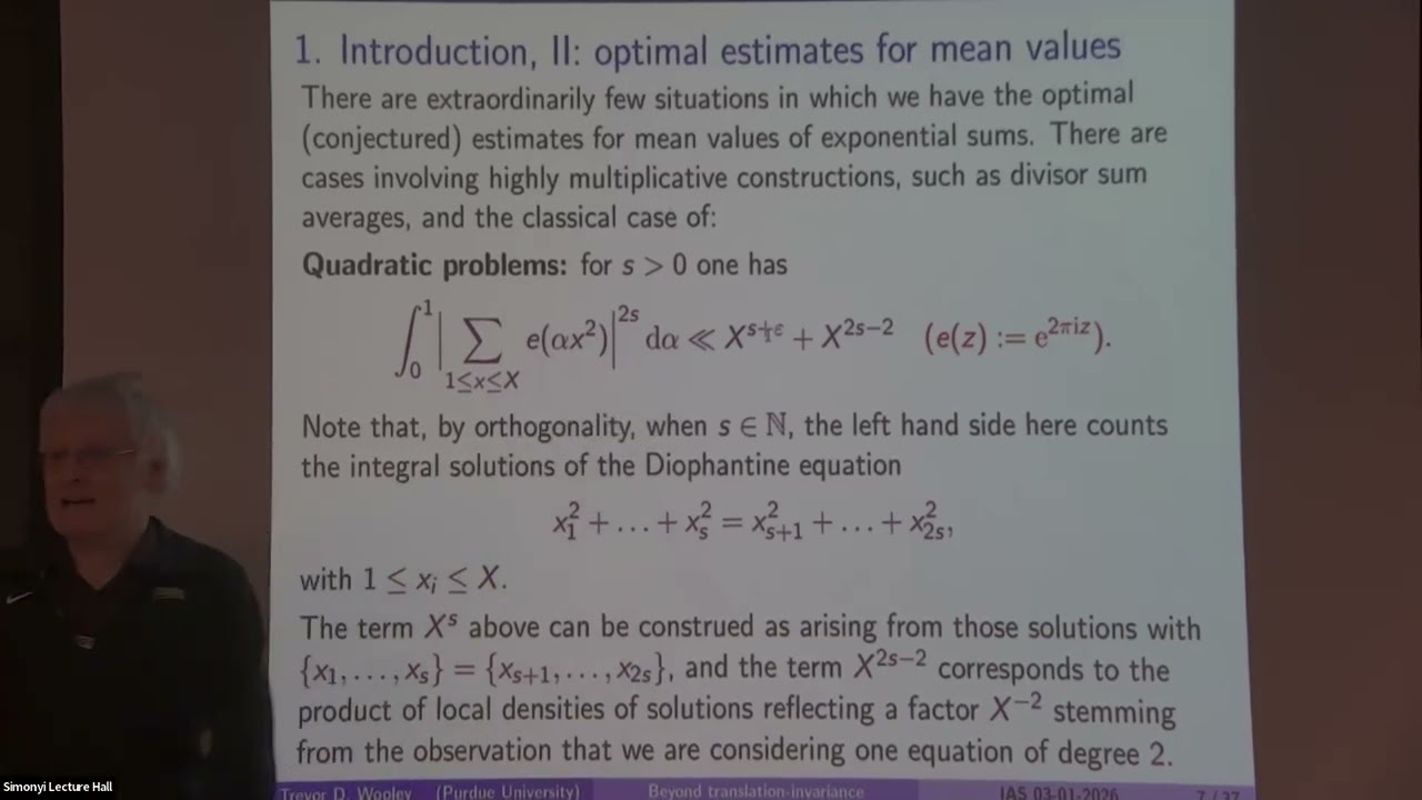 Beyond Translation-Invariance in Arithmetic Harmonic Analysis - Trevor Wooley