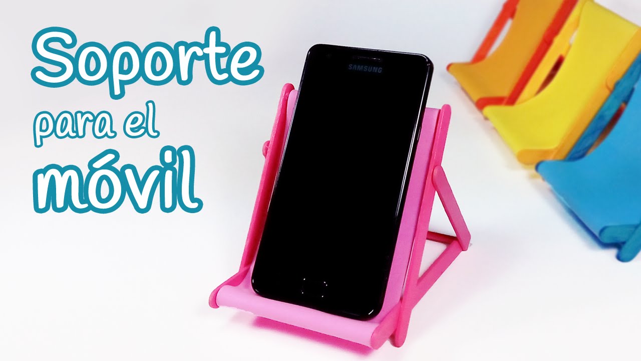 Manualidades: SOPORTE para el MOVIL (silla de playa) - Innova Manualidades