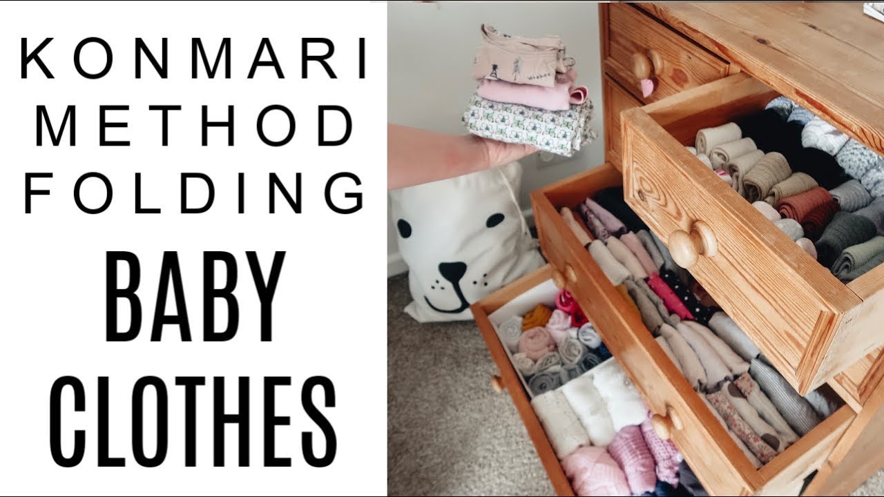 HOW TO FOLD BABY CLOTHES | KONMARI METHOD FOLDING | CLOTHES FOLDING & ORGANISATION