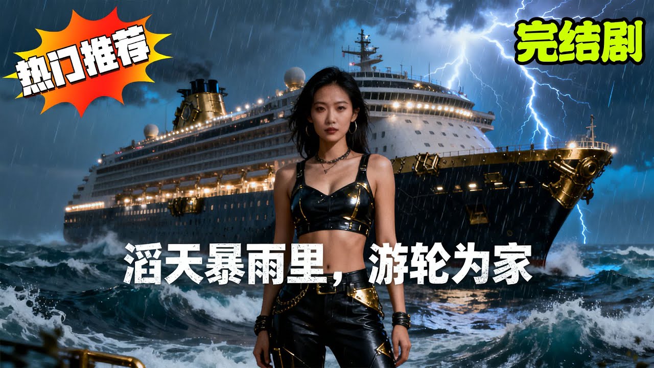 暴雨末世完结爽剧︱疯狂囤货改造游轮成移动堡垒，暴雨覆城我在船上丰衣足食！【滔天暴雨里，游轮为家】#短剧 #ai剧 #ai真人剧 #天天剧场 #末日 #暴雨 #重生 #都市 #末世