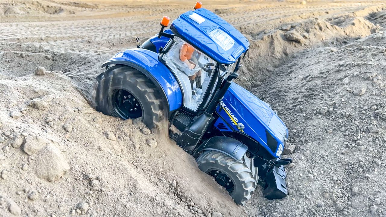RC TRACTORS, ROLLER STUCK AND RESCUE, RC TRUCKS COLLECTION!